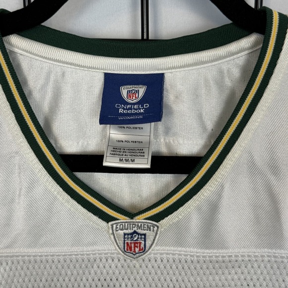 Reebok Green Bay Packers Randall Cobb Jersey Womens M Medium White Away Mesh - Picture 2 of 10